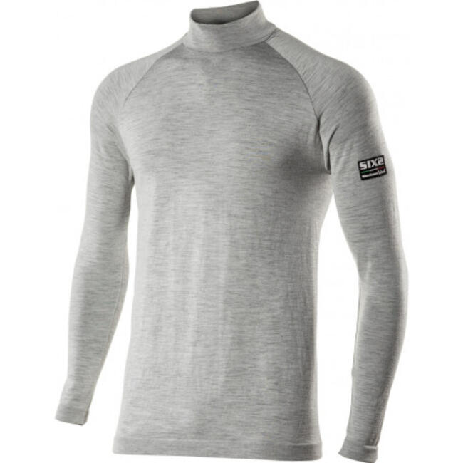 Six2 Maglia Termica Moto Wool Grey Unisex